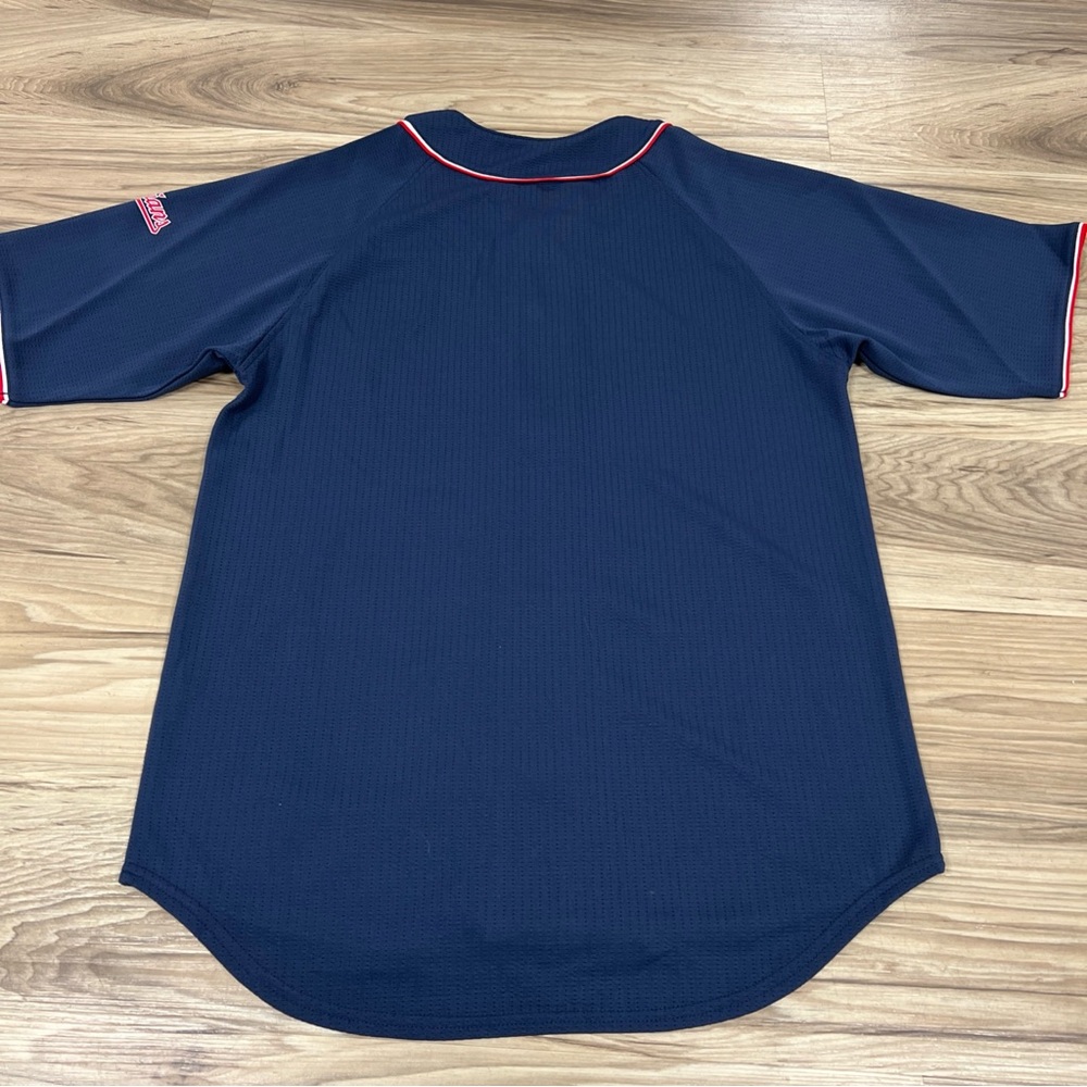 MLB Genuine Merchandise Cleveland Guardians Dynasty Jersey Blue Mens Medium NWOT - Picture 6 of 6